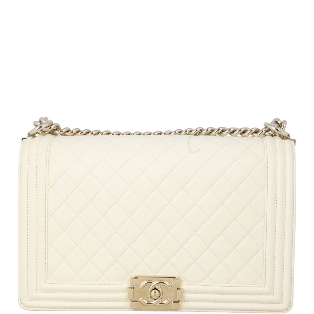 Chanel boy bag cream store