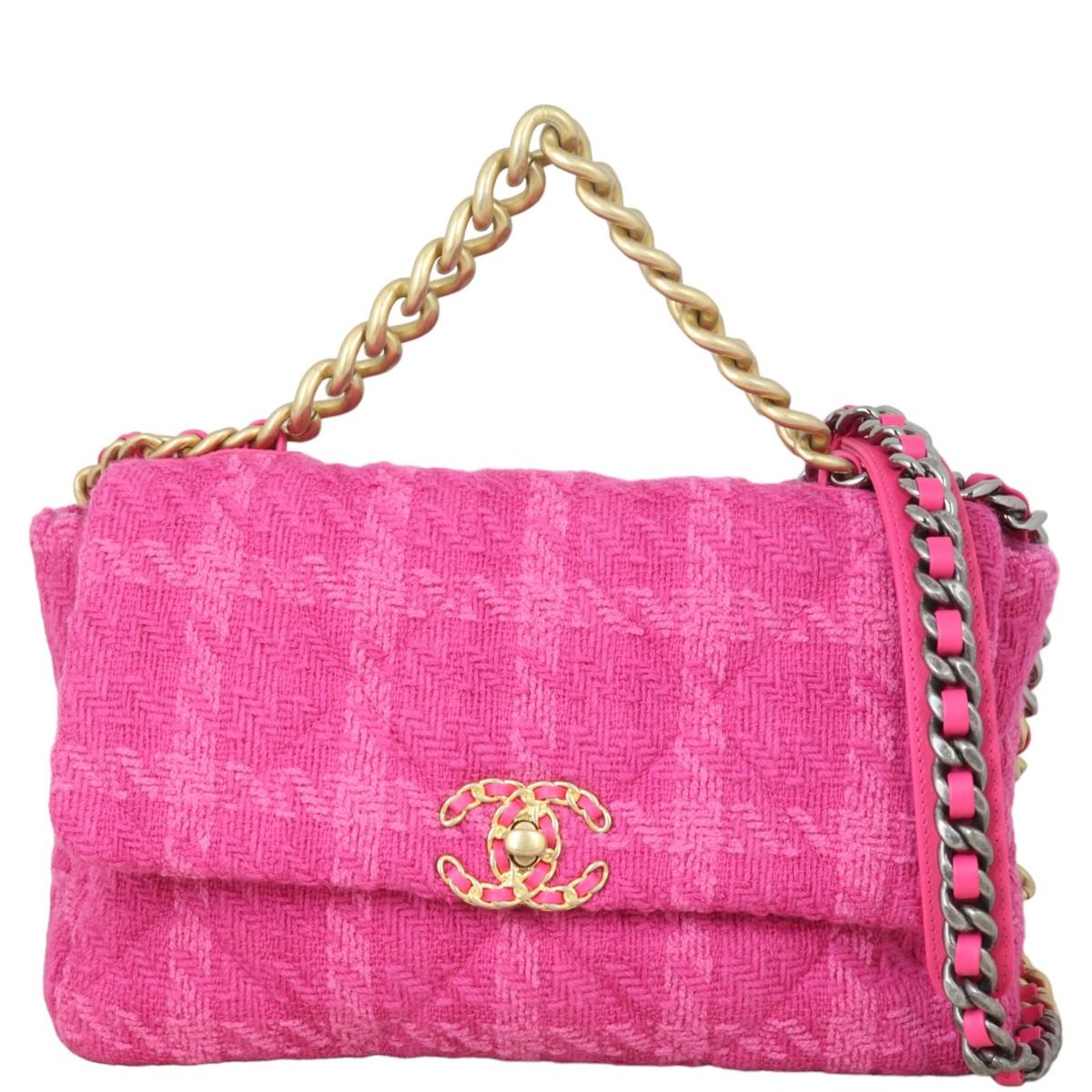 Chanel 19 tweed large sale
