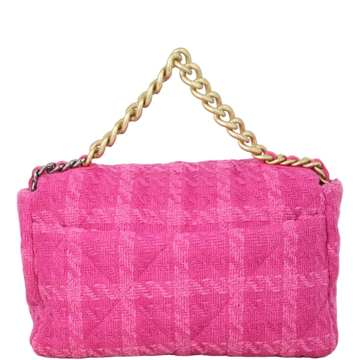 Chanel 19 Tweed Flap Bag Large