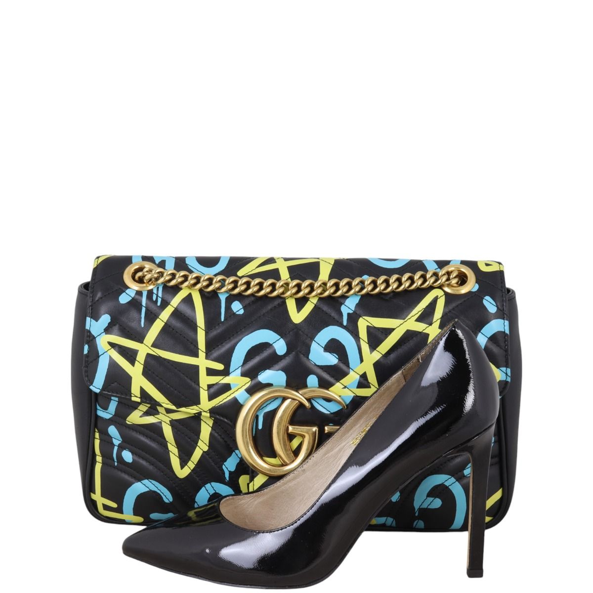 Gucci Marmont Matelasse GucciGhost Medium Shoulder Bag