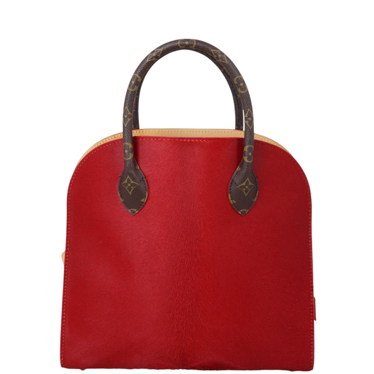 Louis Vuitton x Louboutin Calf Hair Studded Monogram Tote
