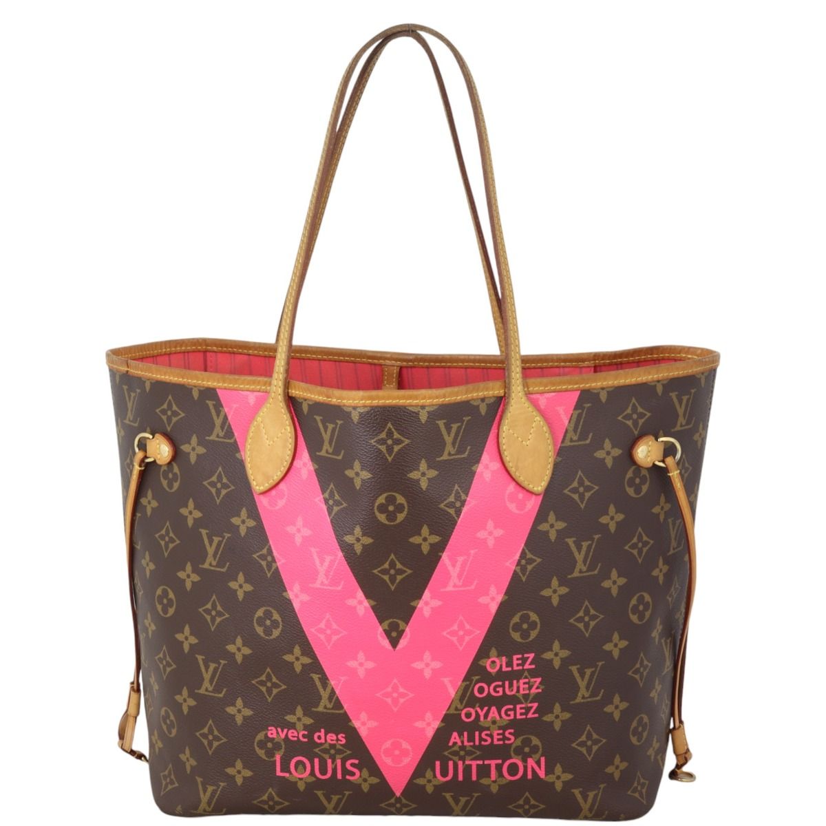 Lv tote bag neverfull shop