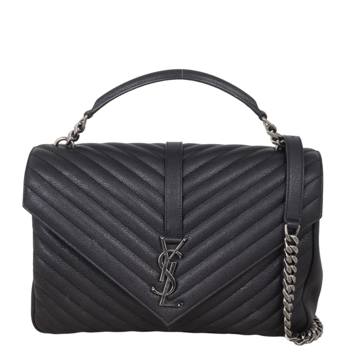 Ysl college bag large grey outlet