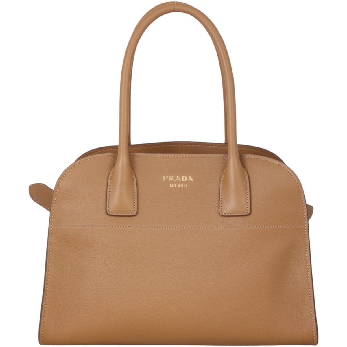 Prada soft leather tote sales