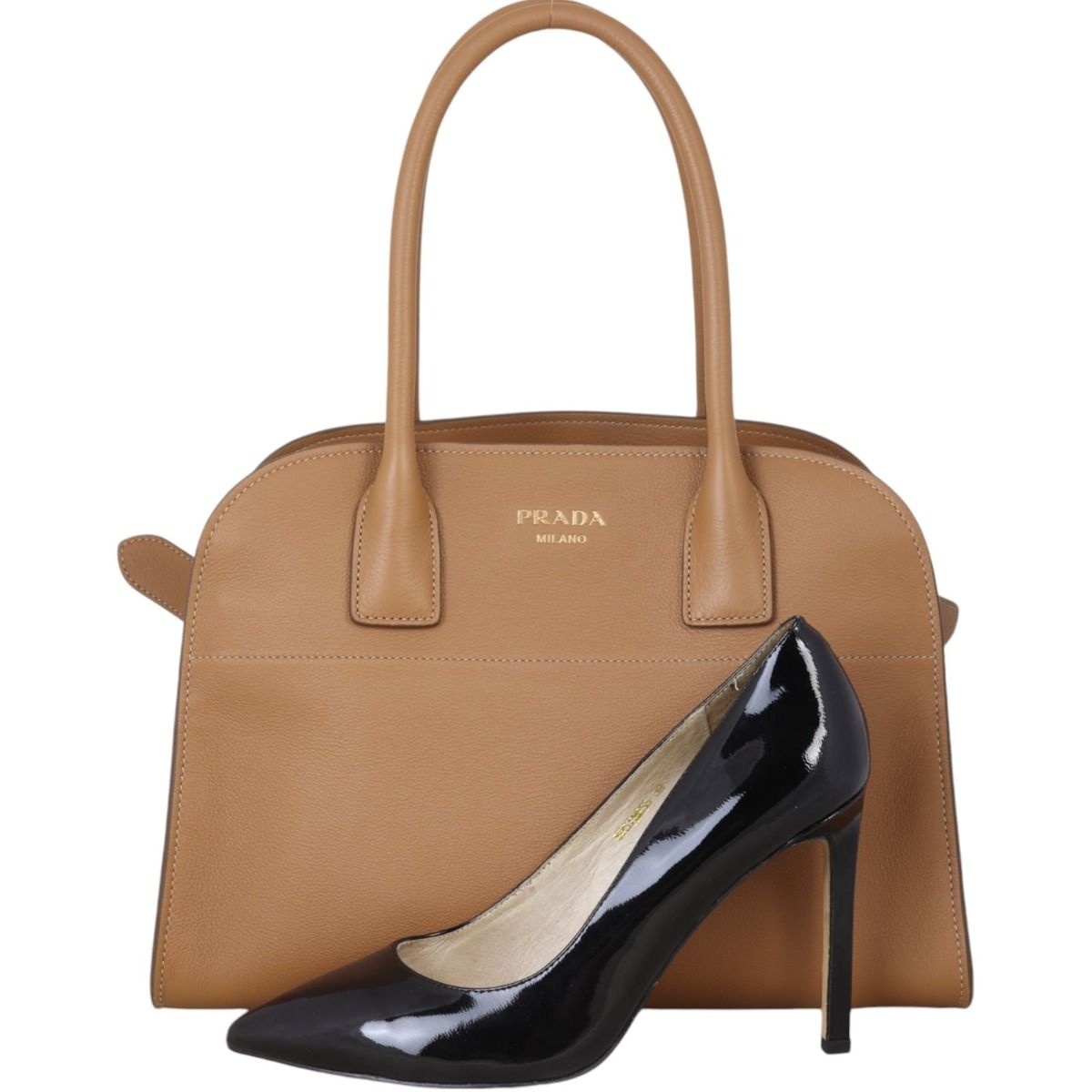 Prada soft leather tote online
