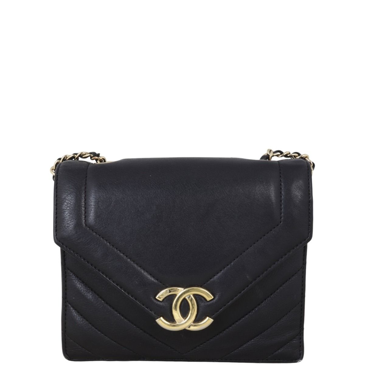 Chanel Envelope Flap Bag Chevron Small