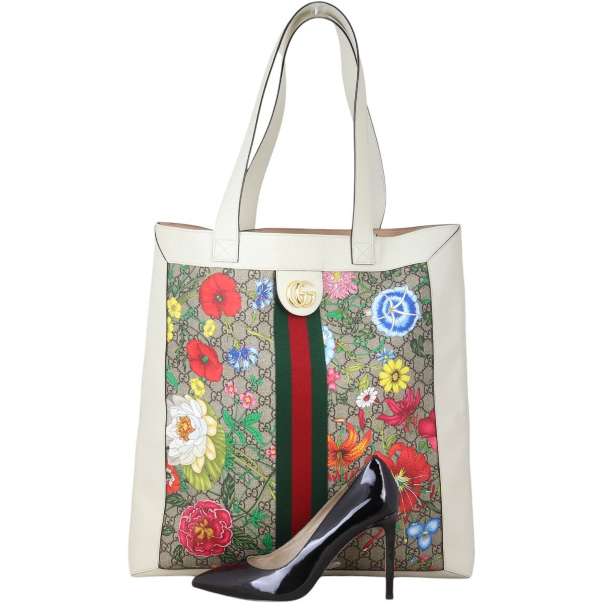 Gucci flora tote bag discount