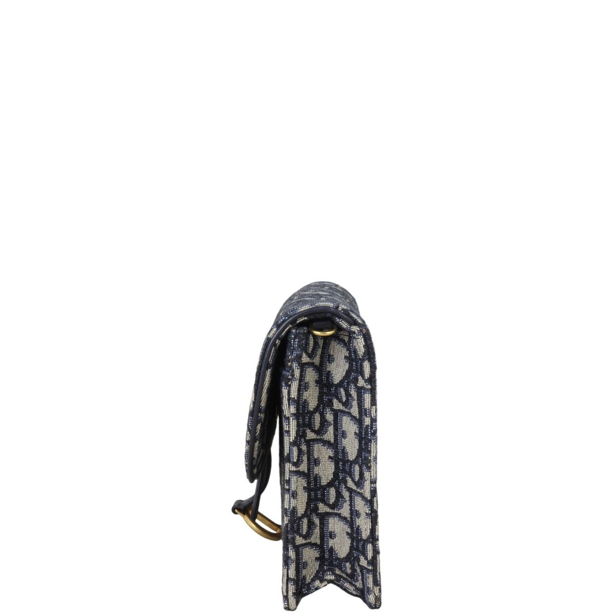 Dior oblique wallet on chain on sale