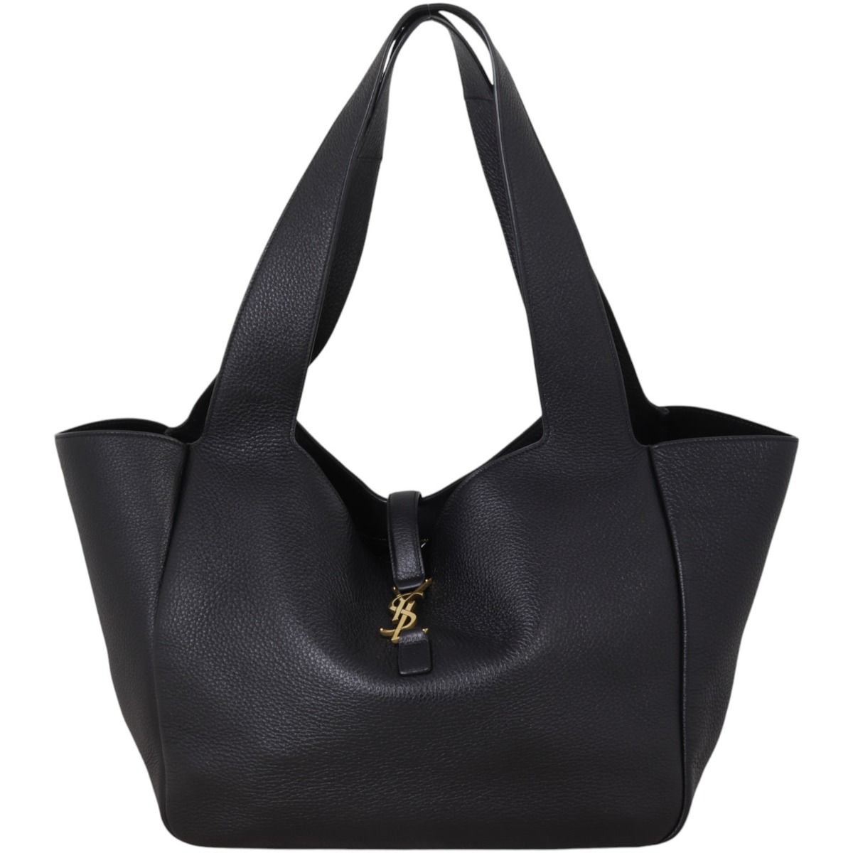 関税送料無料【Saint Laurent】LE 5 A 7 BEA Saint Laurent Le 5 a 7 Bea Tote Bag in Grained Leather