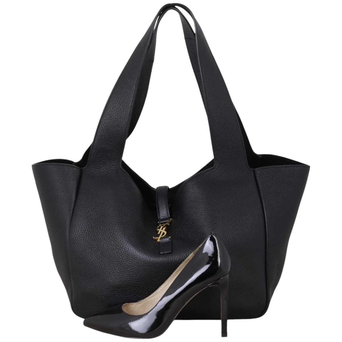 新作☆【SAINTLAURENT】「Le 5 a 7 Bea」バッグ Saint Laurent Le 5 a 7 Bea Tote Bag in Grained Leather
