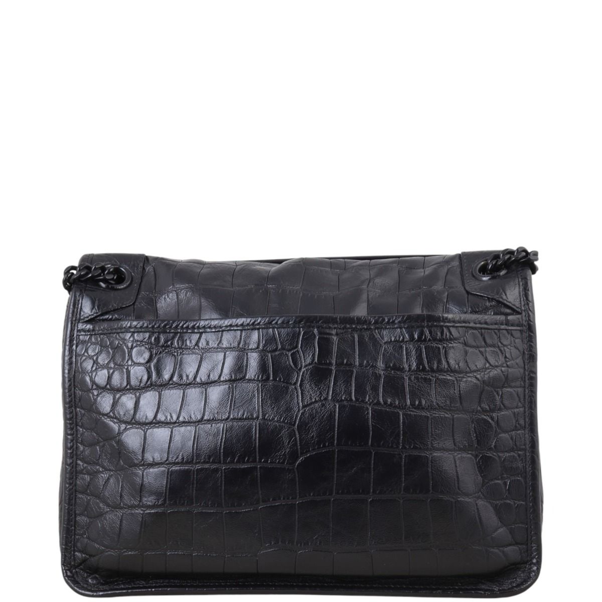 Saint Laurent Niki Medium Croc Embossed