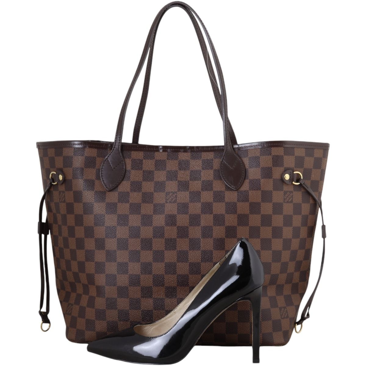 Damier ebene neverfull pouch 2025