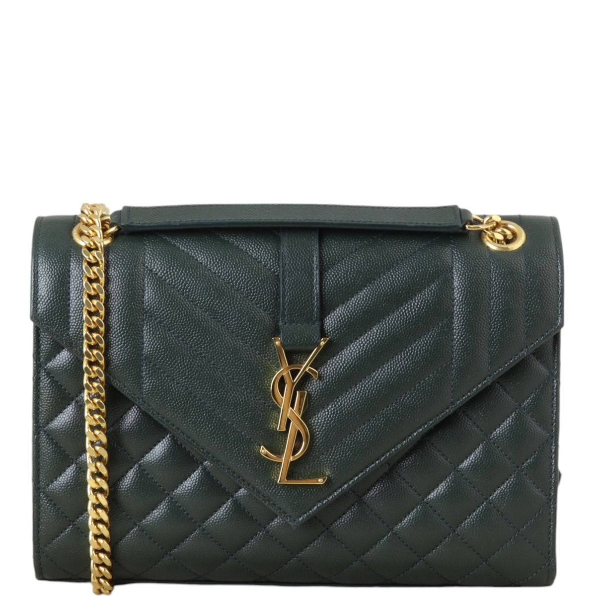 Saint Laurent Monogram Mix Matelasse Envelope Chain Bag Medium