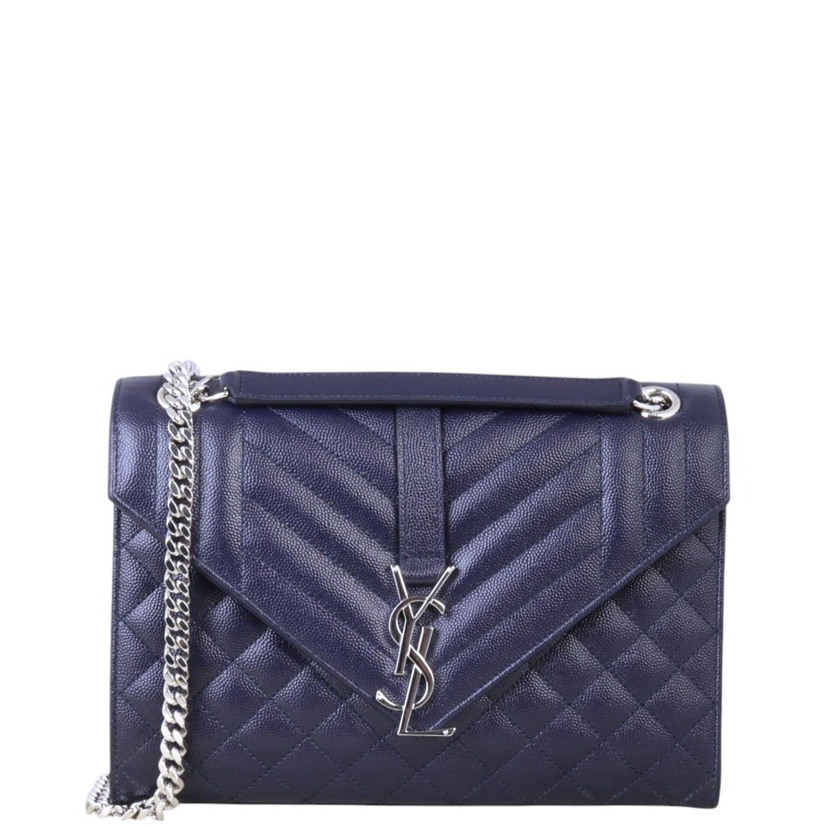Saint laurent medium monogram matelassé leather envelope shoulder bag clearance