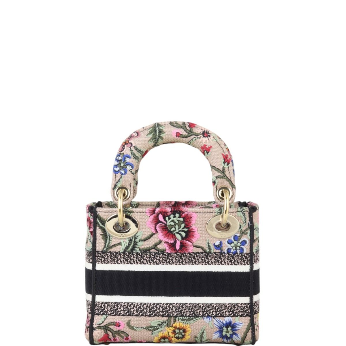 ★Dior★LADY D-LITE バッグ ミニ Petites Fleurs 花柄刺繍 Dior Lady D-Lite Mini