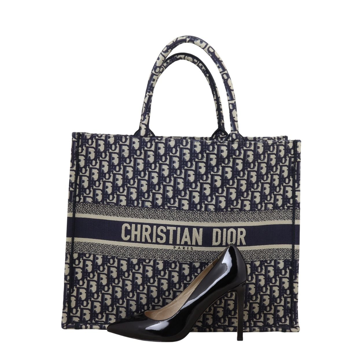 DIOR BOOK TOTE OBLIQUE BAGブラックレザーの高級感 DIOR BOOK TOTE OBLIQUE BAGブラックレザーの高級感 (Dior
