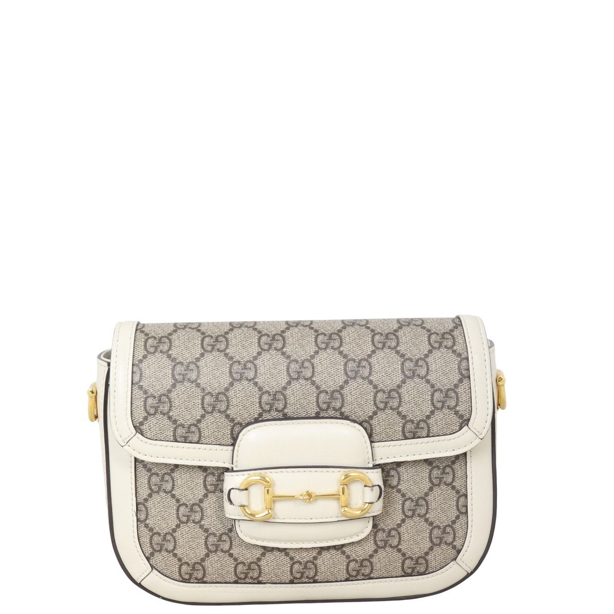 ショルダーバッグ・ポシェット GUCCI GG SUPREME HORSEBIT 1955 SHOULDER BAG Gucci Horsebit 1955 medium shoulder bag in GG Supreme/brown