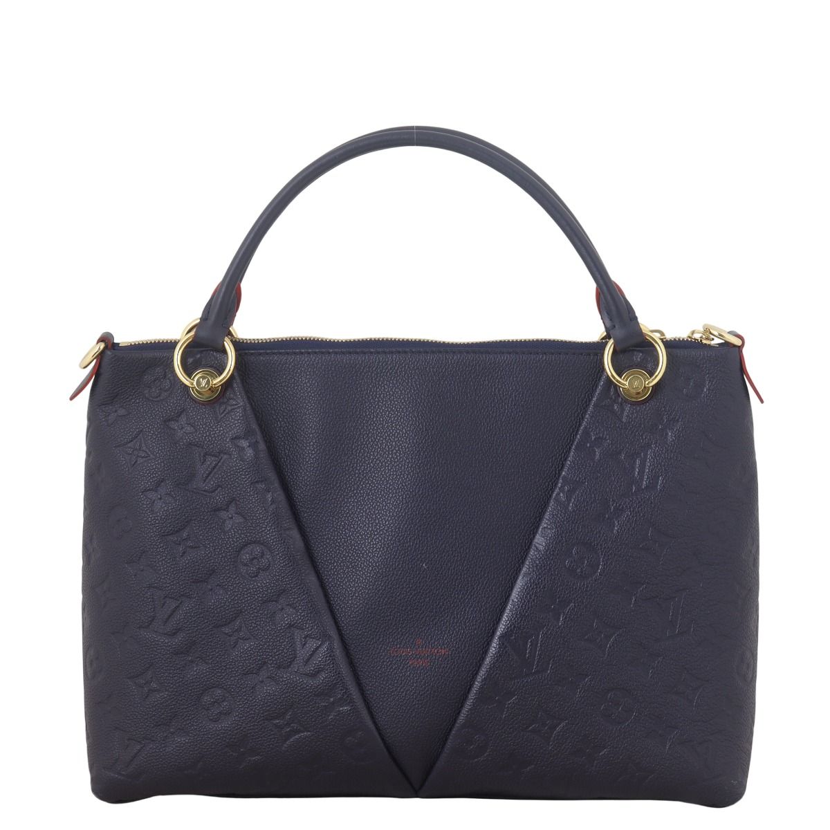 【希少】 LOUIS VUITTON LV Monogram V Tote MM トートバッグ Louis Vuitton V Tote MM Black/Brown Leather/Canvas for sale