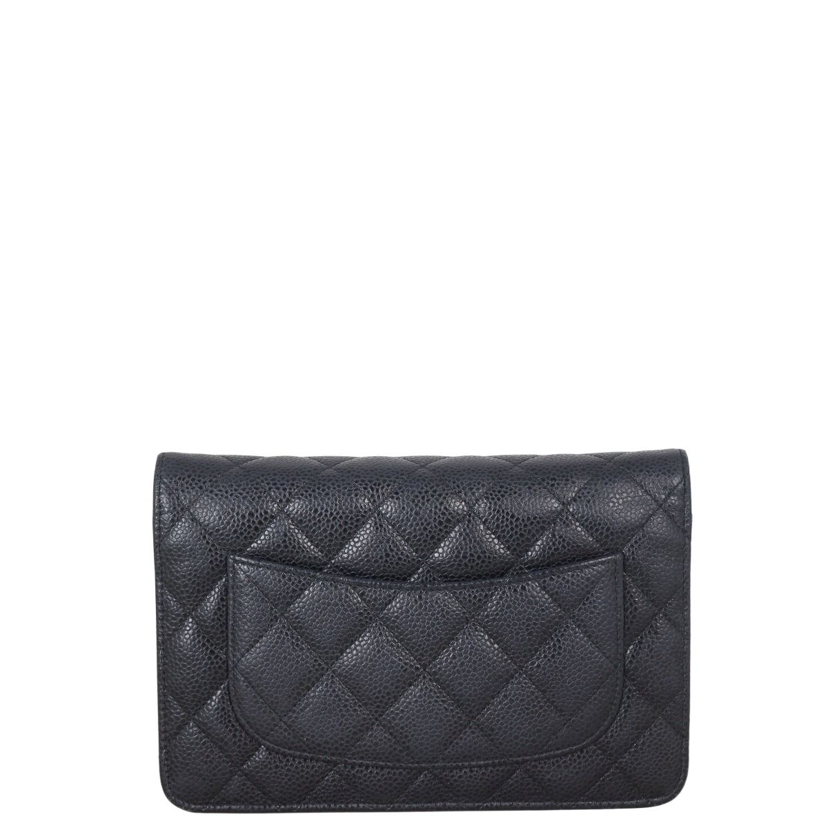 エレガント♪【CHANEL】25SS CLASSIC WALLET ON CHAIN Classic wallet on chain - Grained shiny calfskin & gold-tone