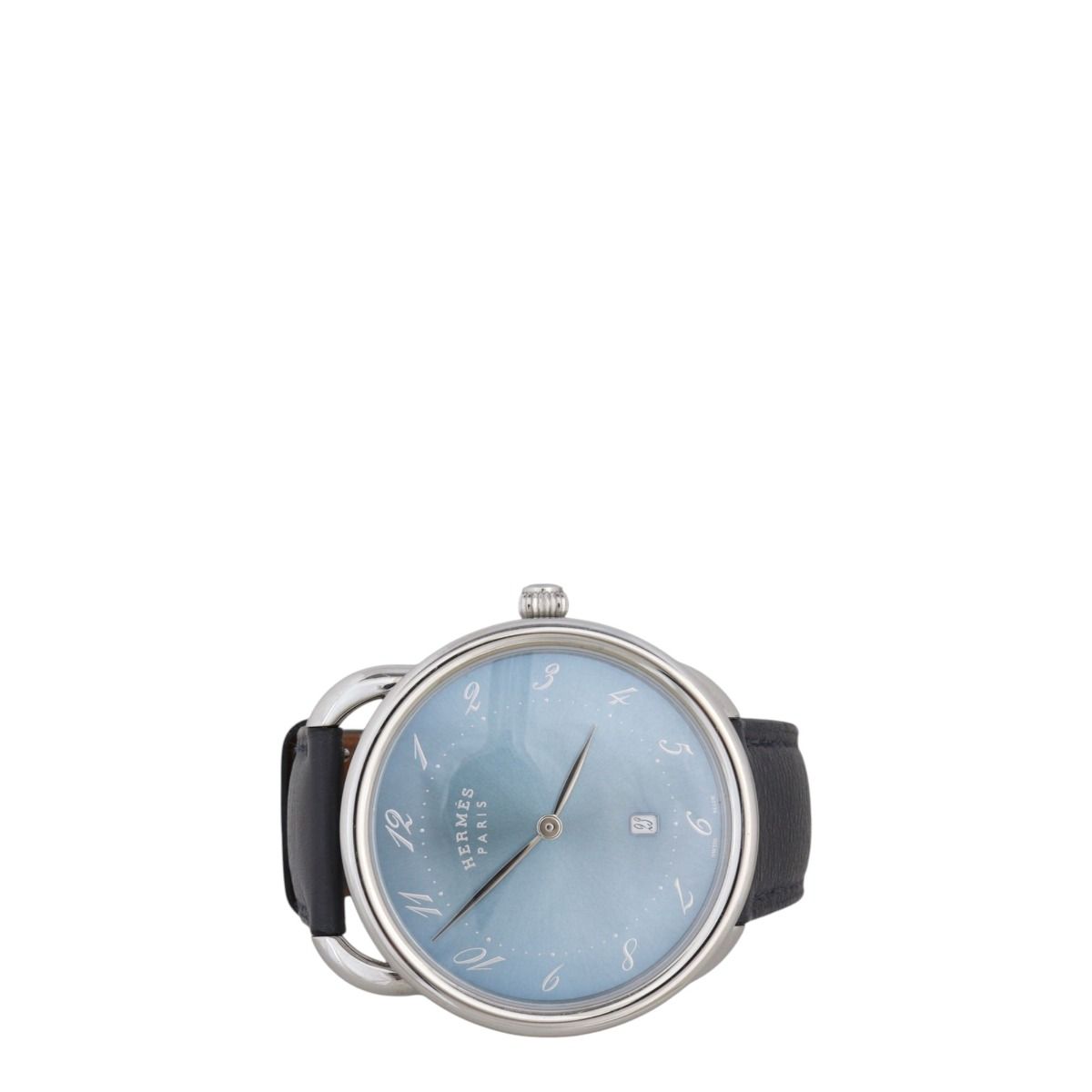 土日限定特価！　HERMES Arceau クォーツ時計 Hermès Update Arceau Collection with Meteorite Moonphase and