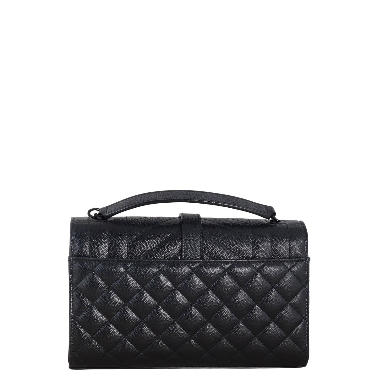 Saint Laurent正規品/送料関税込み Monogram Chain Bag Saint Laurent Chevron Leather Monogram Wallet Chain Bag Black