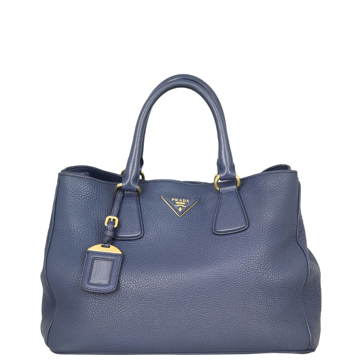 Prada vitello daino double compartment leather shoulder bag 2025