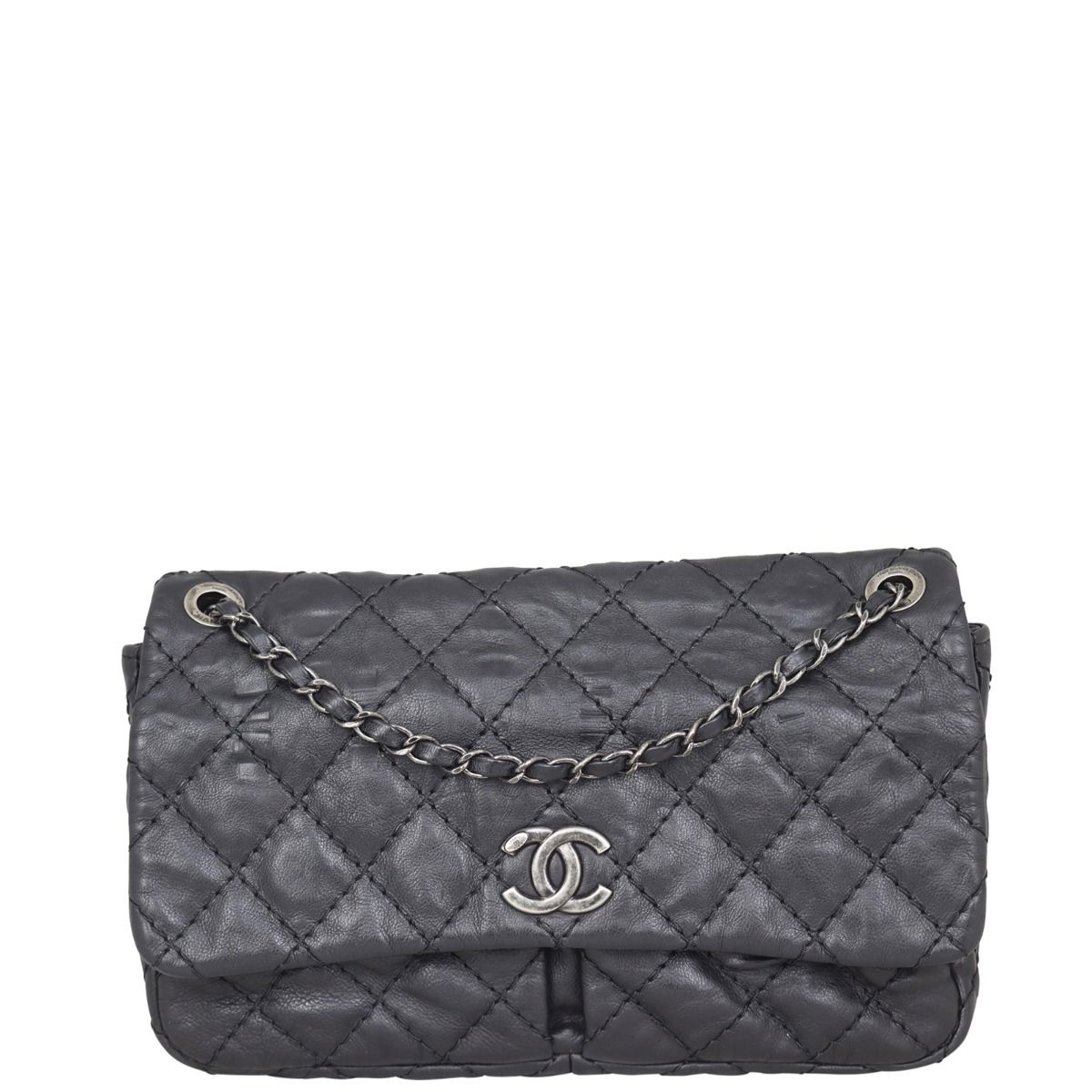 Chanel Stitch It Double Pocket Flap Bag