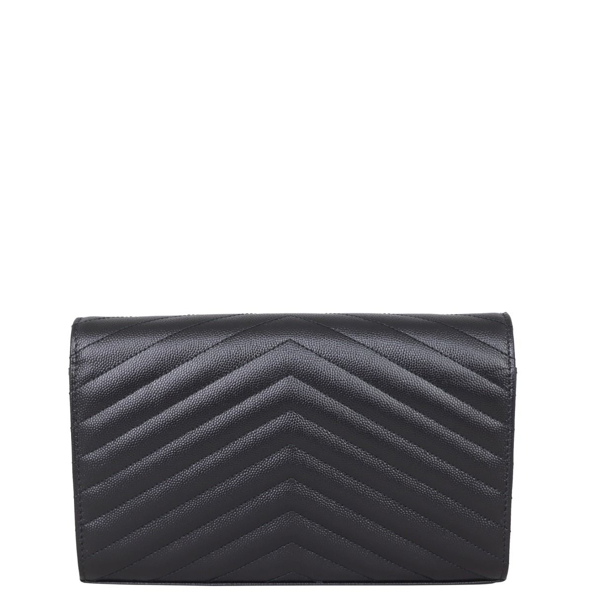 Saint laurent small monogram mattelasse leather chain wallet shop