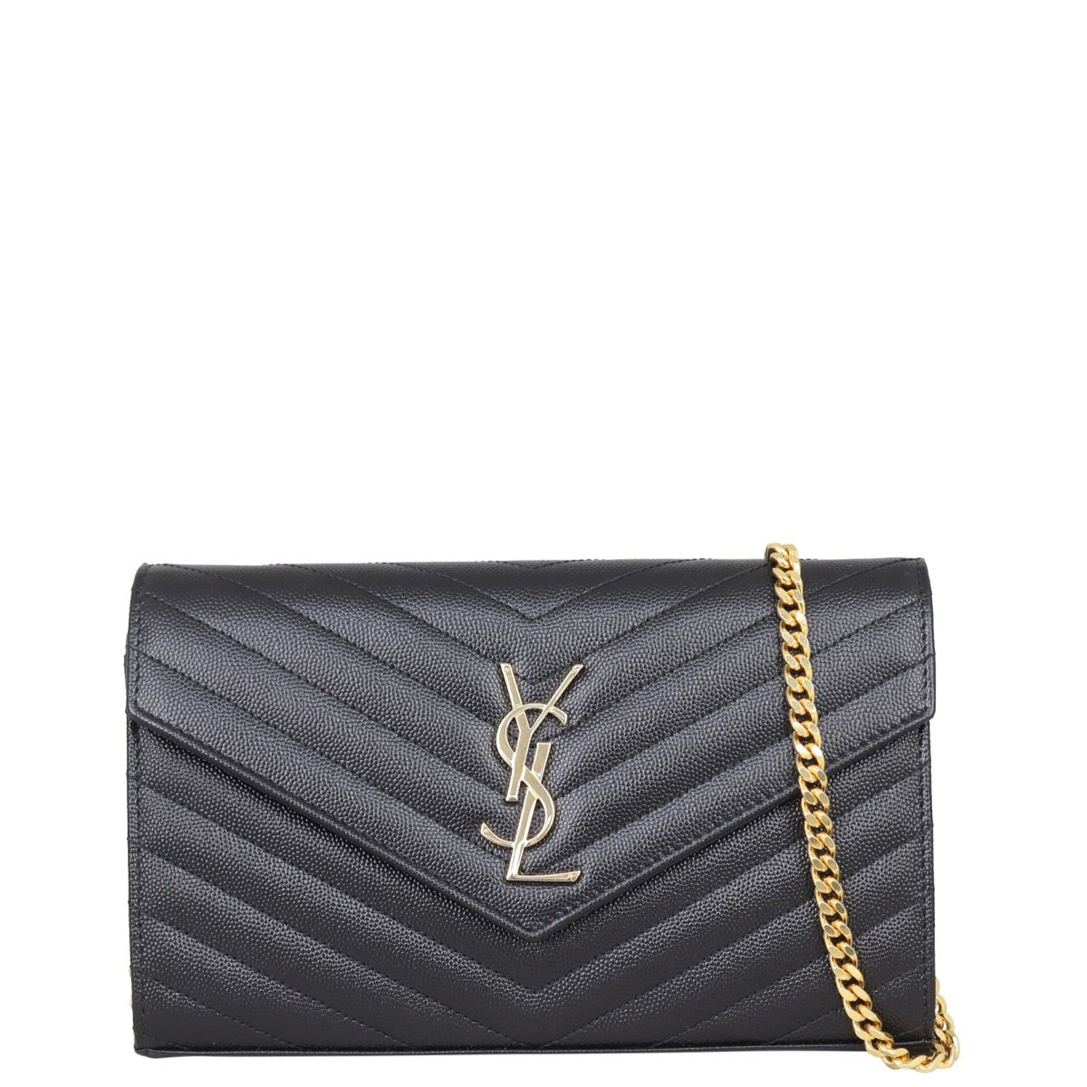 Saint Laurent Monogram Chain Wallet