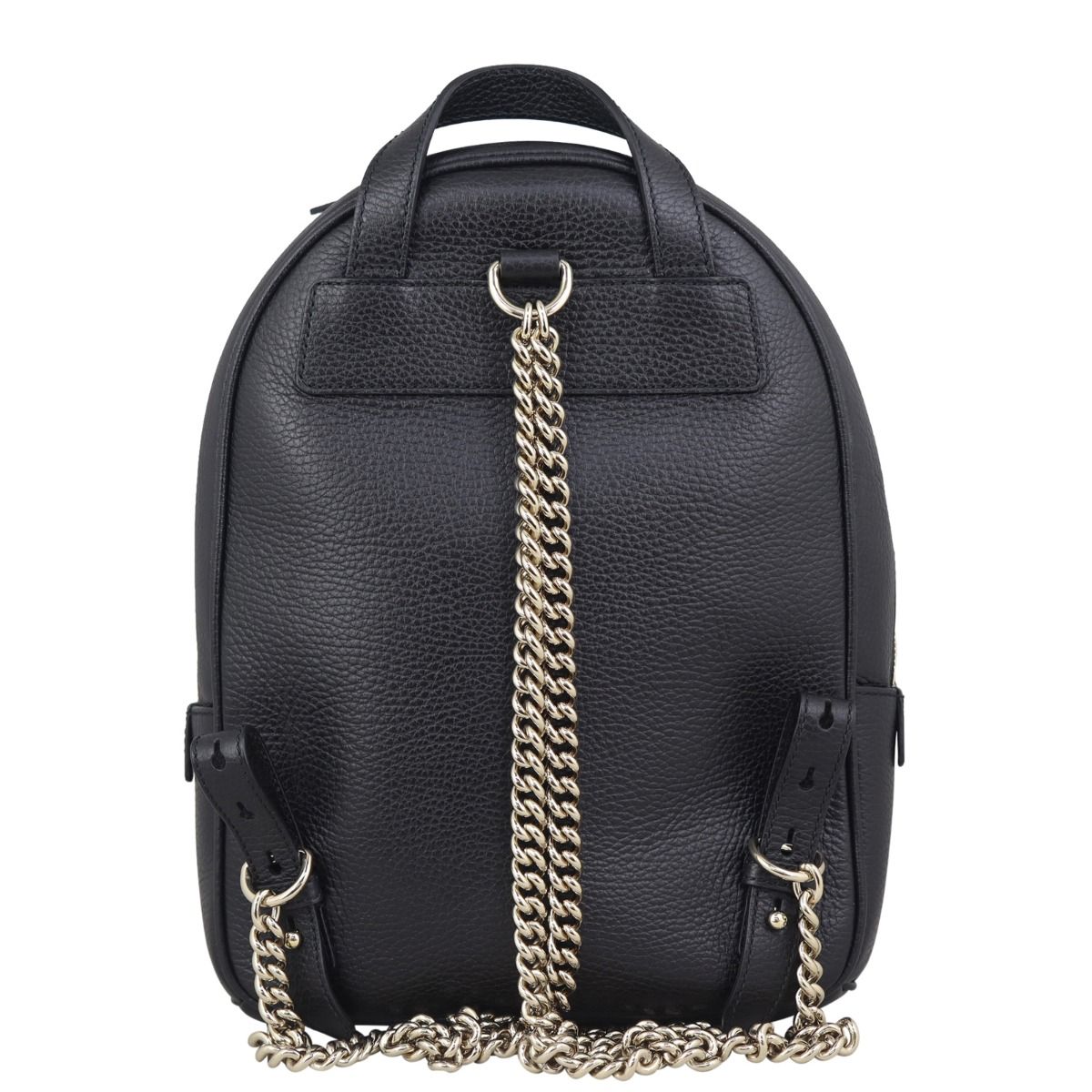 Soho leather chain backpack sales