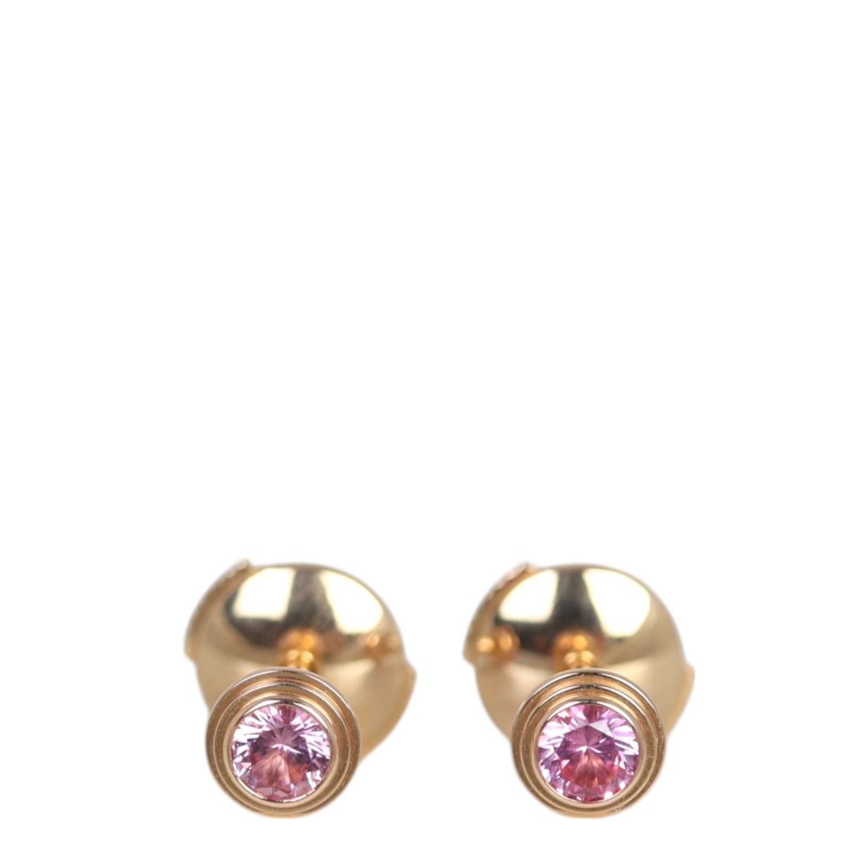 Auth Cartier Earrings d'Amour Diamond SM 18K 750 White Gold