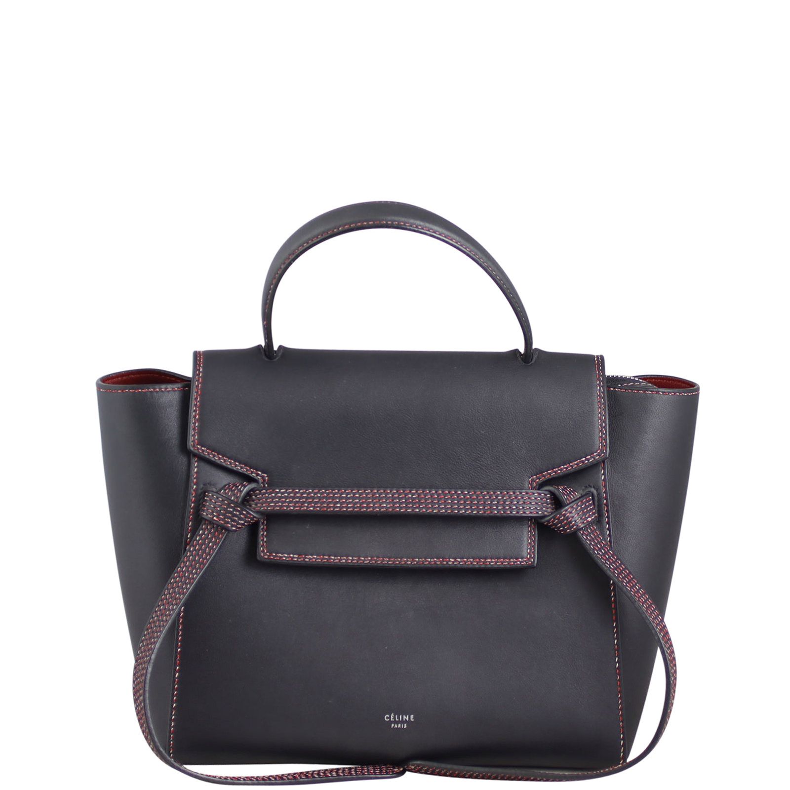 Celine micro belt bag grey top