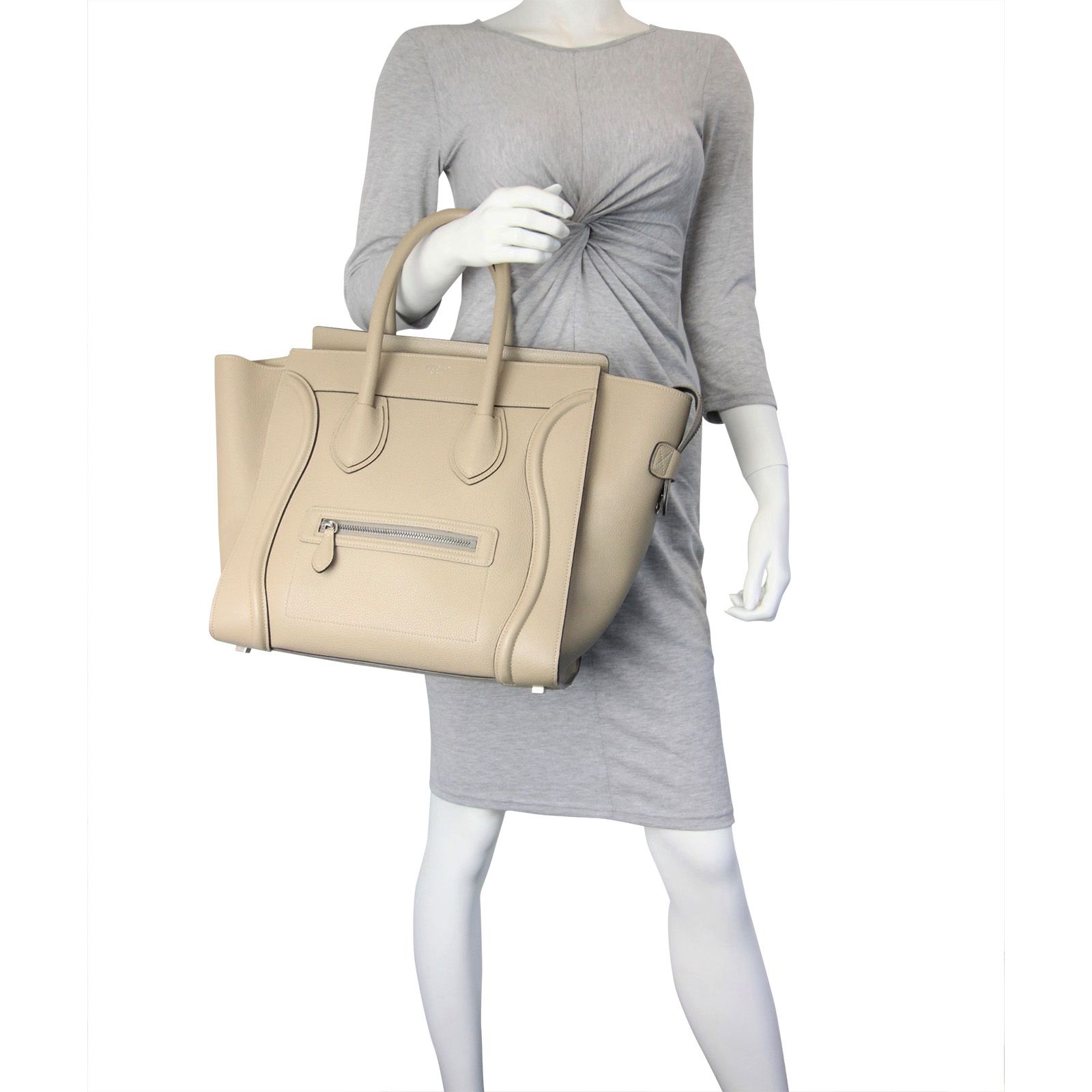 Celine Mini Luggage Tote Dune