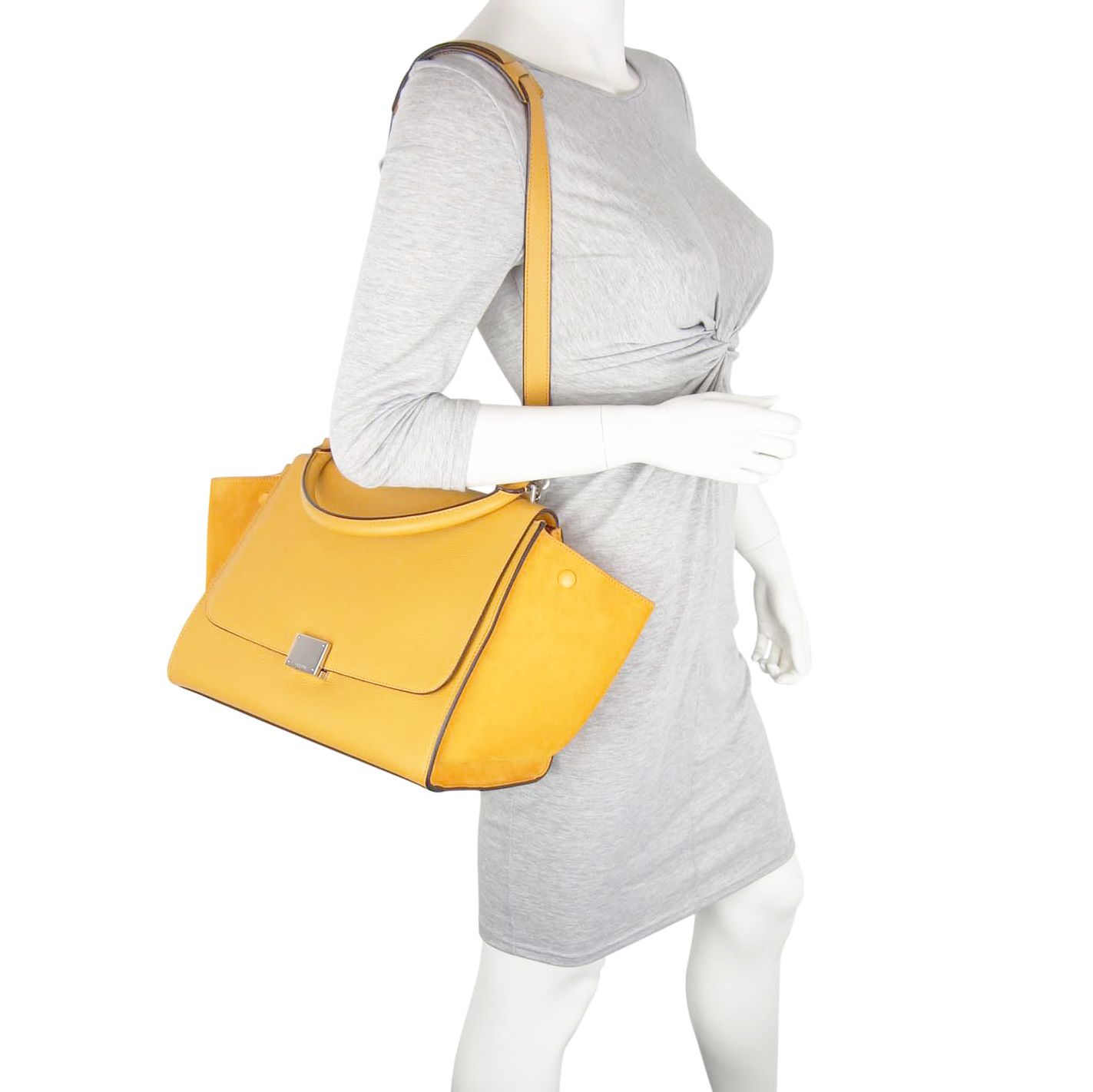 Celine trapeze yellow hotsell