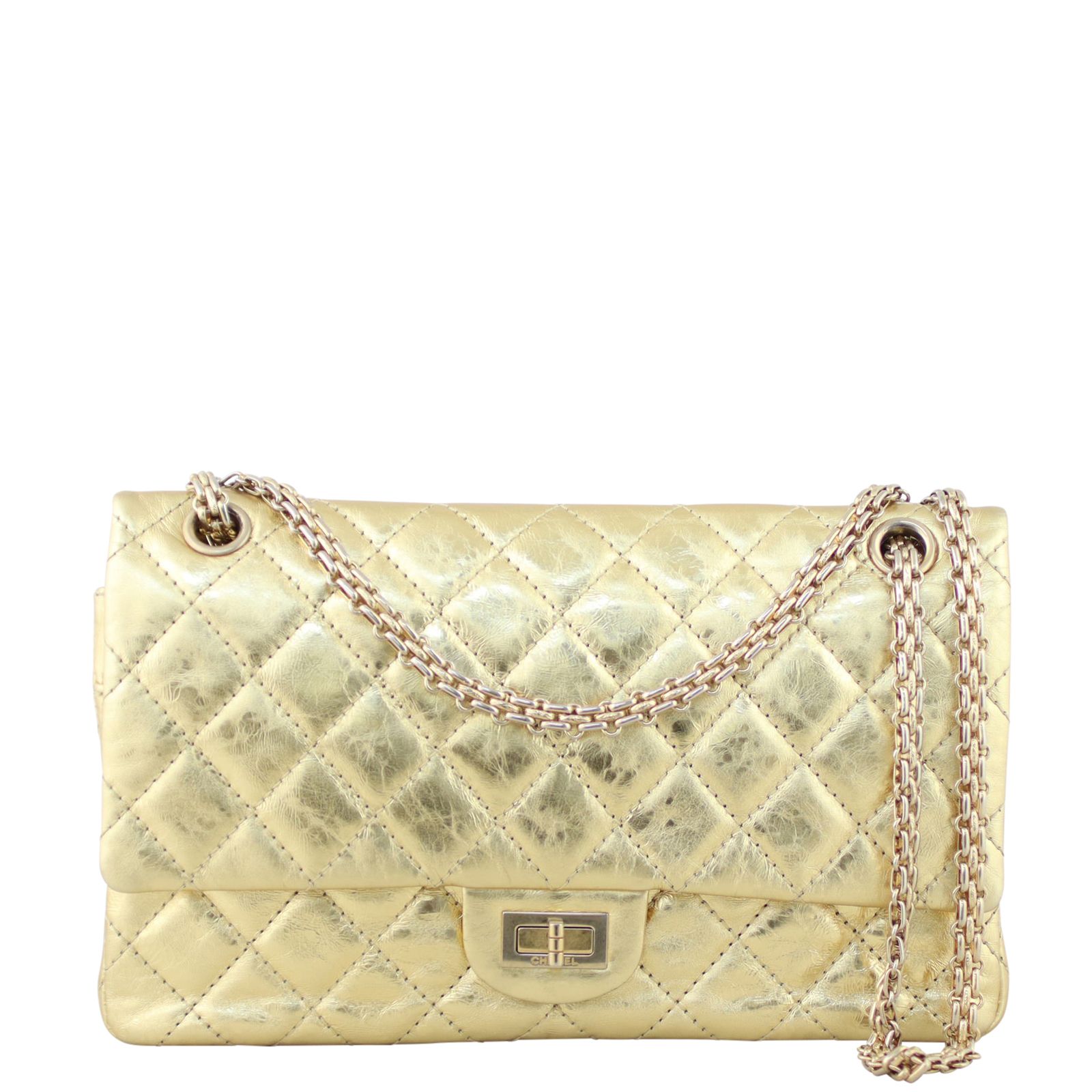 Chanel 2.55 gold outlet