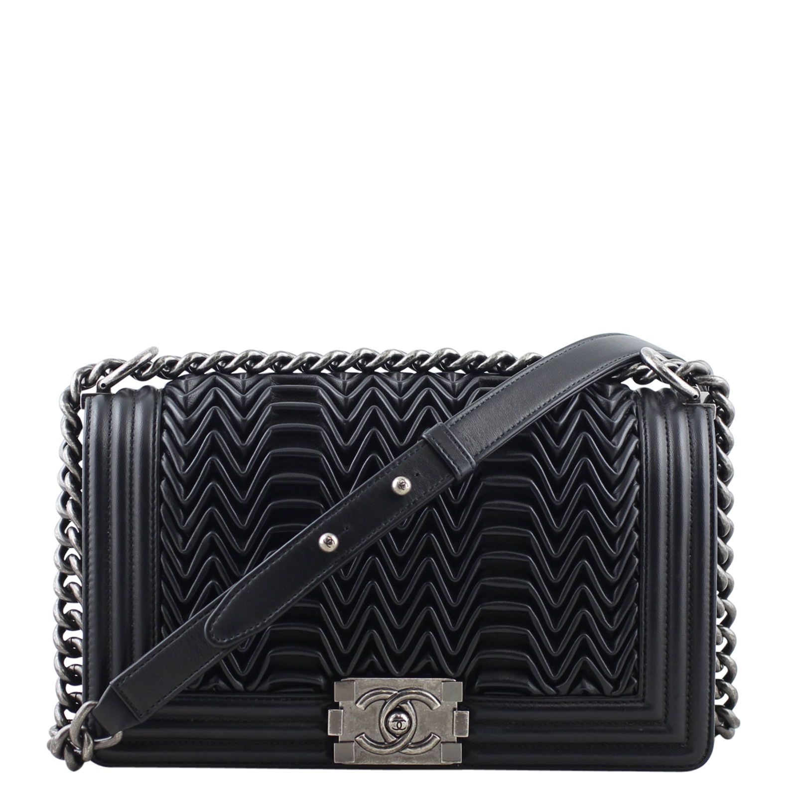 Chanel Pleated Boy Old Medium