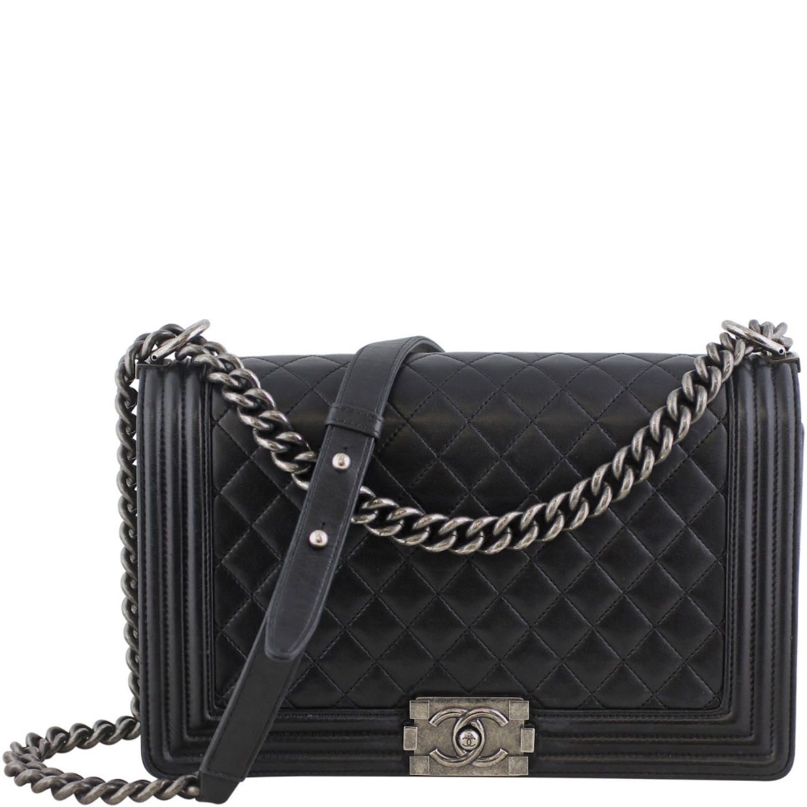 Chanel bag boy black deals