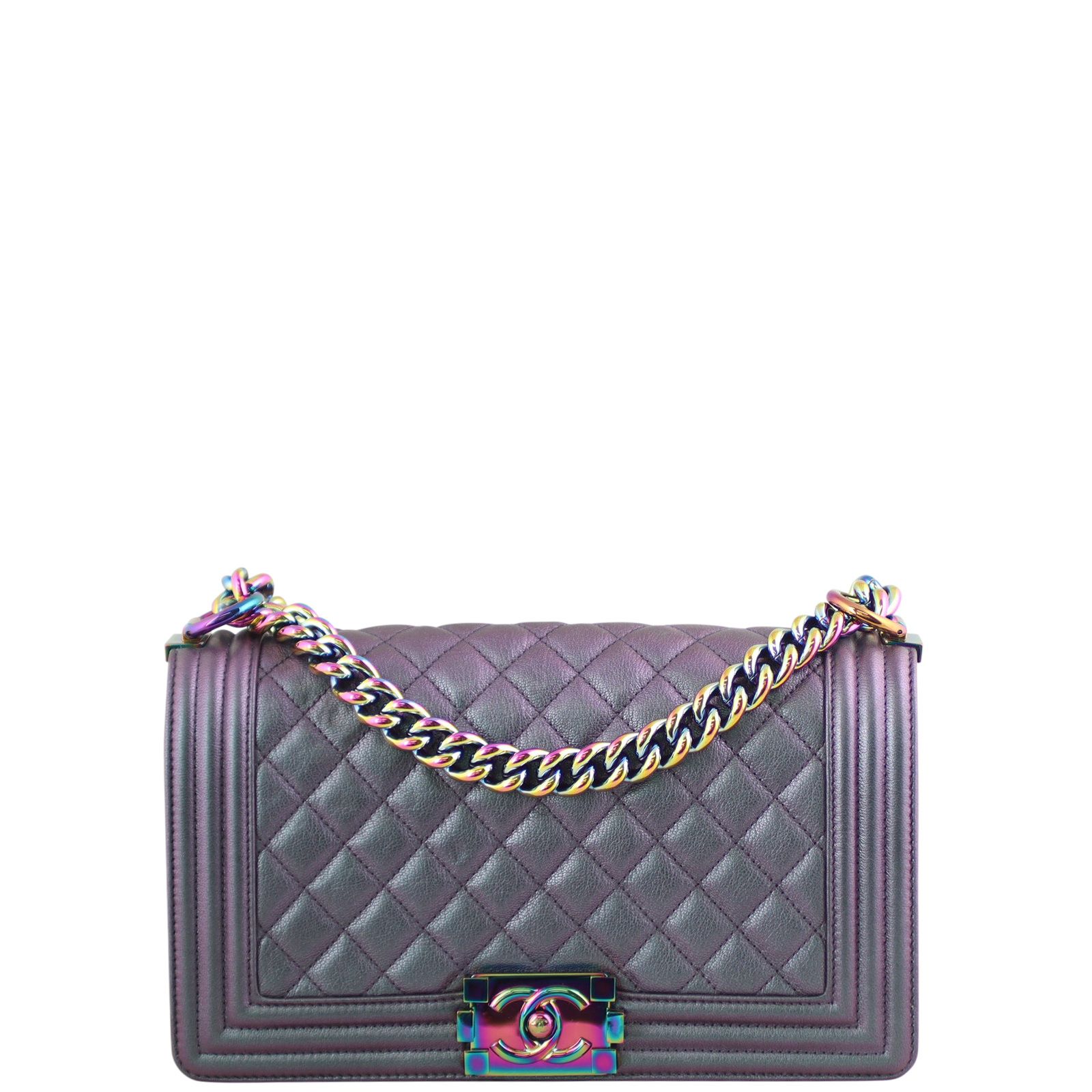 Chanel Boy Old Medium Iridescent