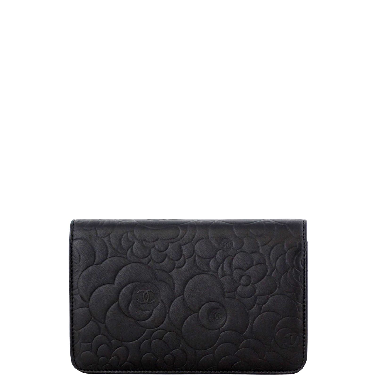 Chanel camellia wallet on chain online