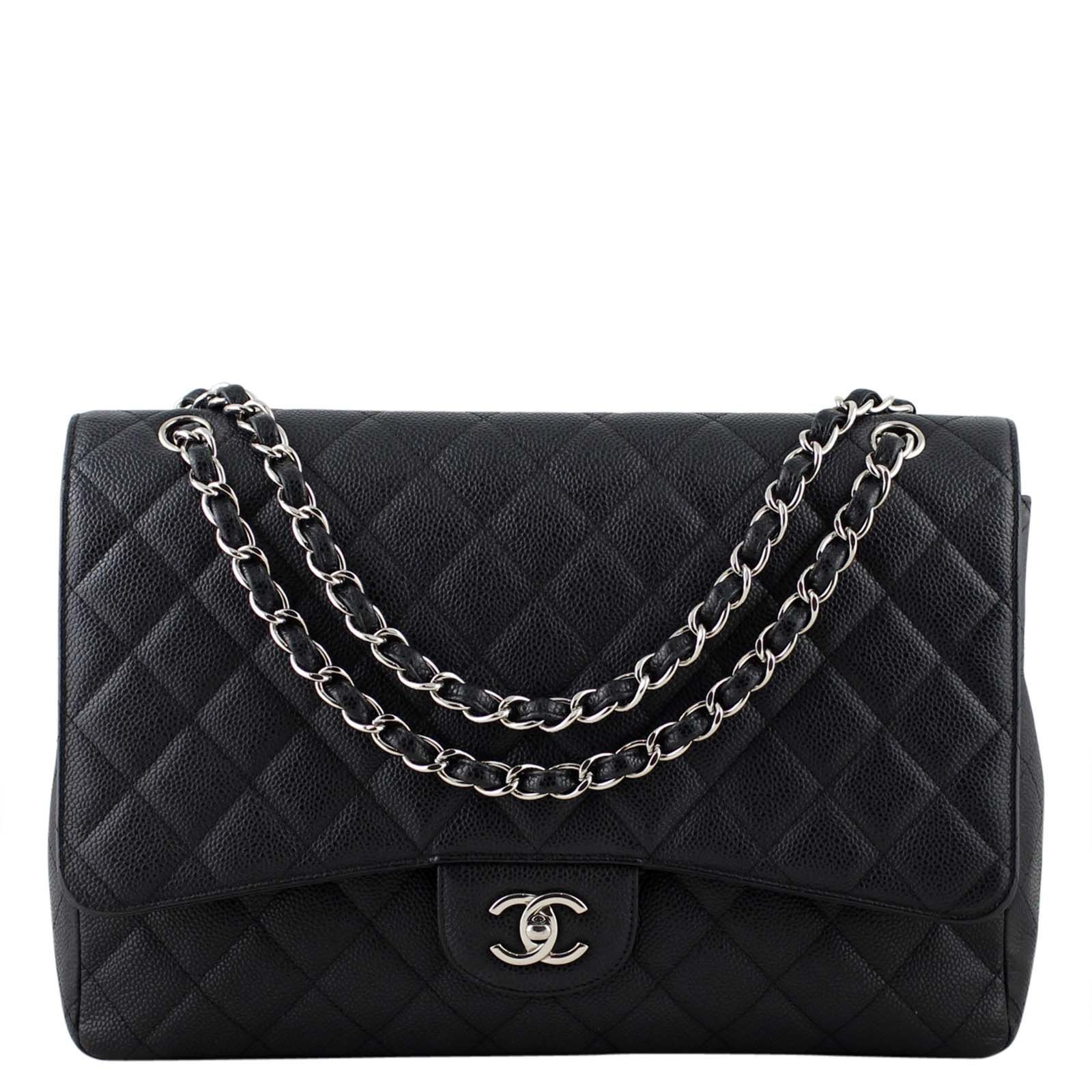 Chanel maxi single flap caviar outlet