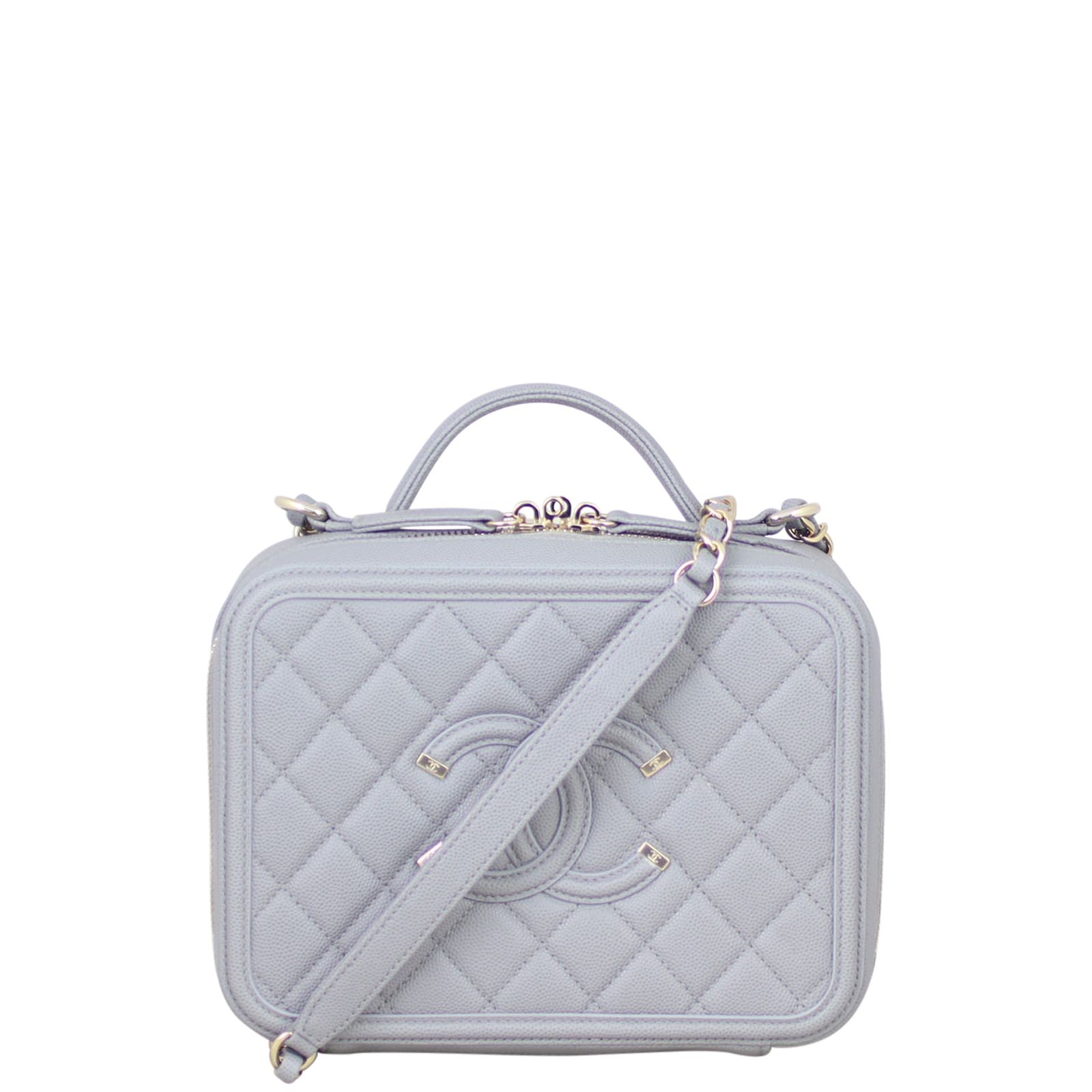 Chanel CC Filigree Vanity Case Medium