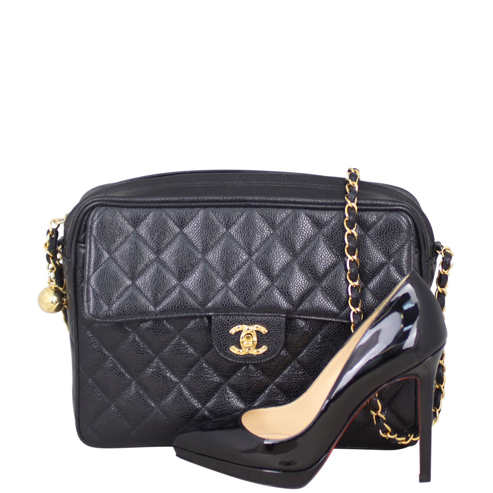 Chanel CC Quilted Flap Camera Bag