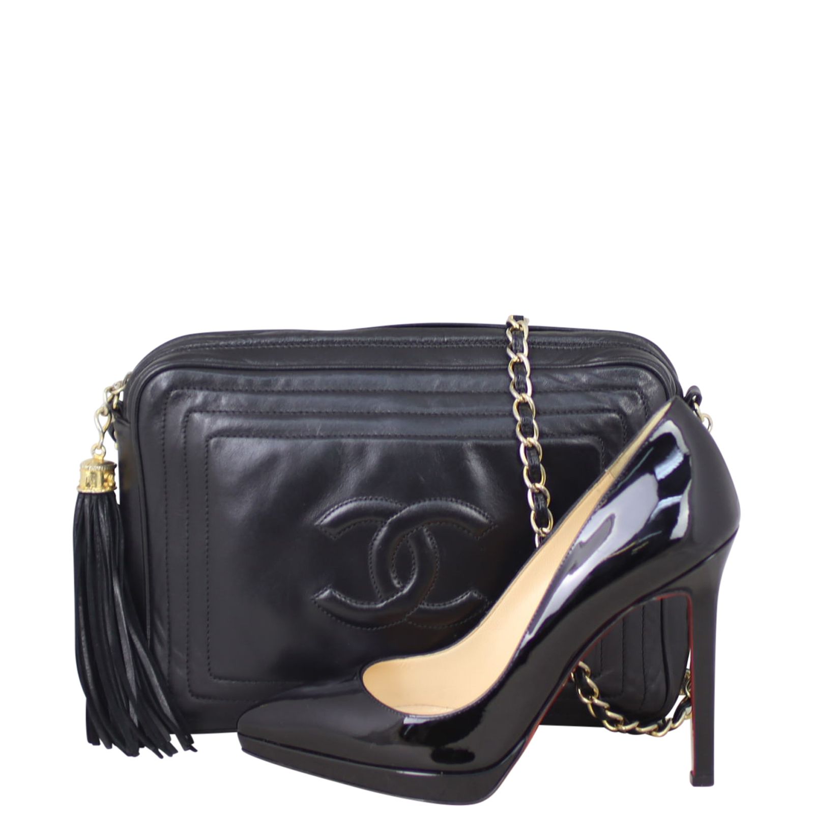 Chanel camera bag with tassel hotsell