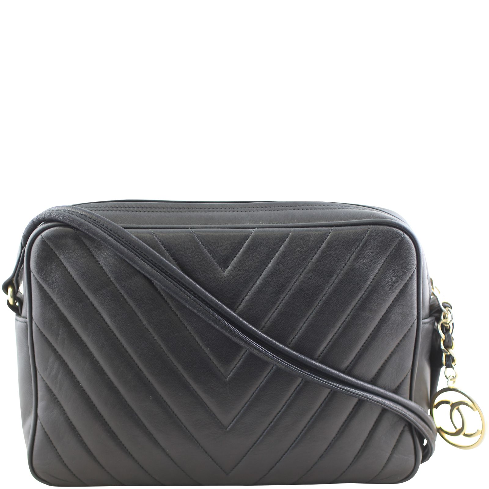 Chanel chevron camera bag store