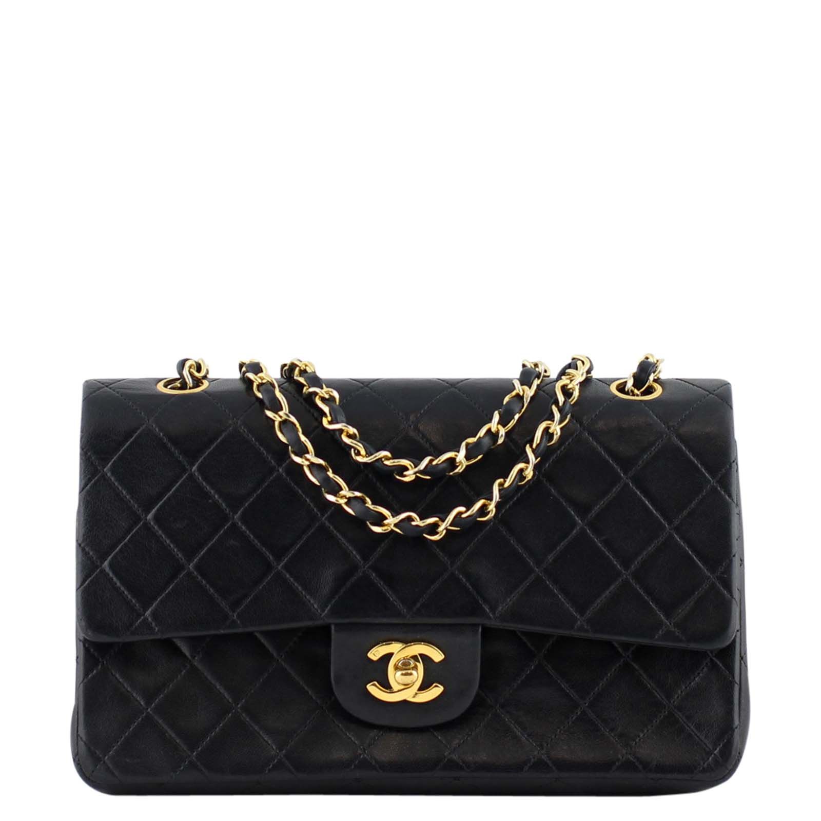 Vintage chanel double flap hot sale