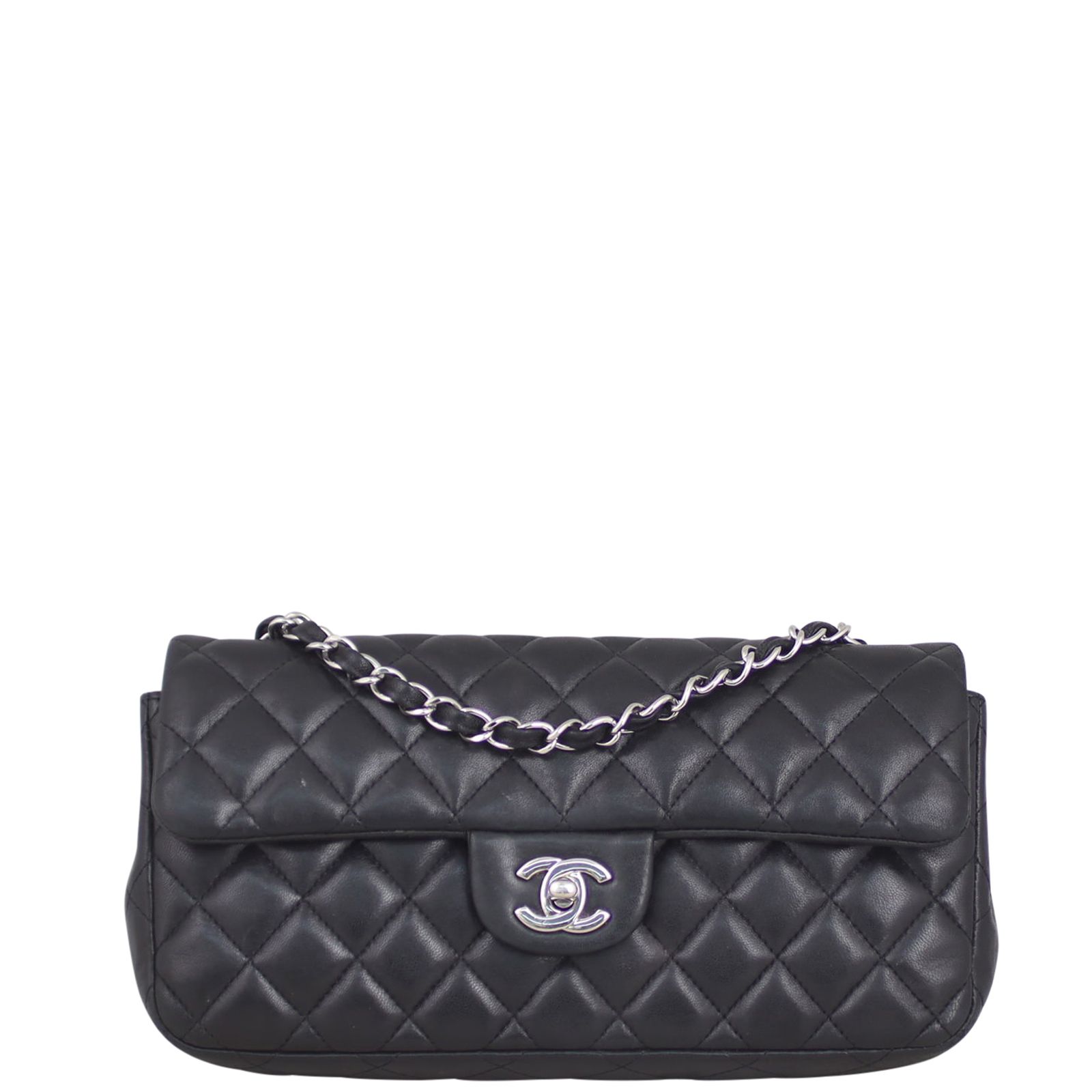 Chanel East West Flap Bag Black