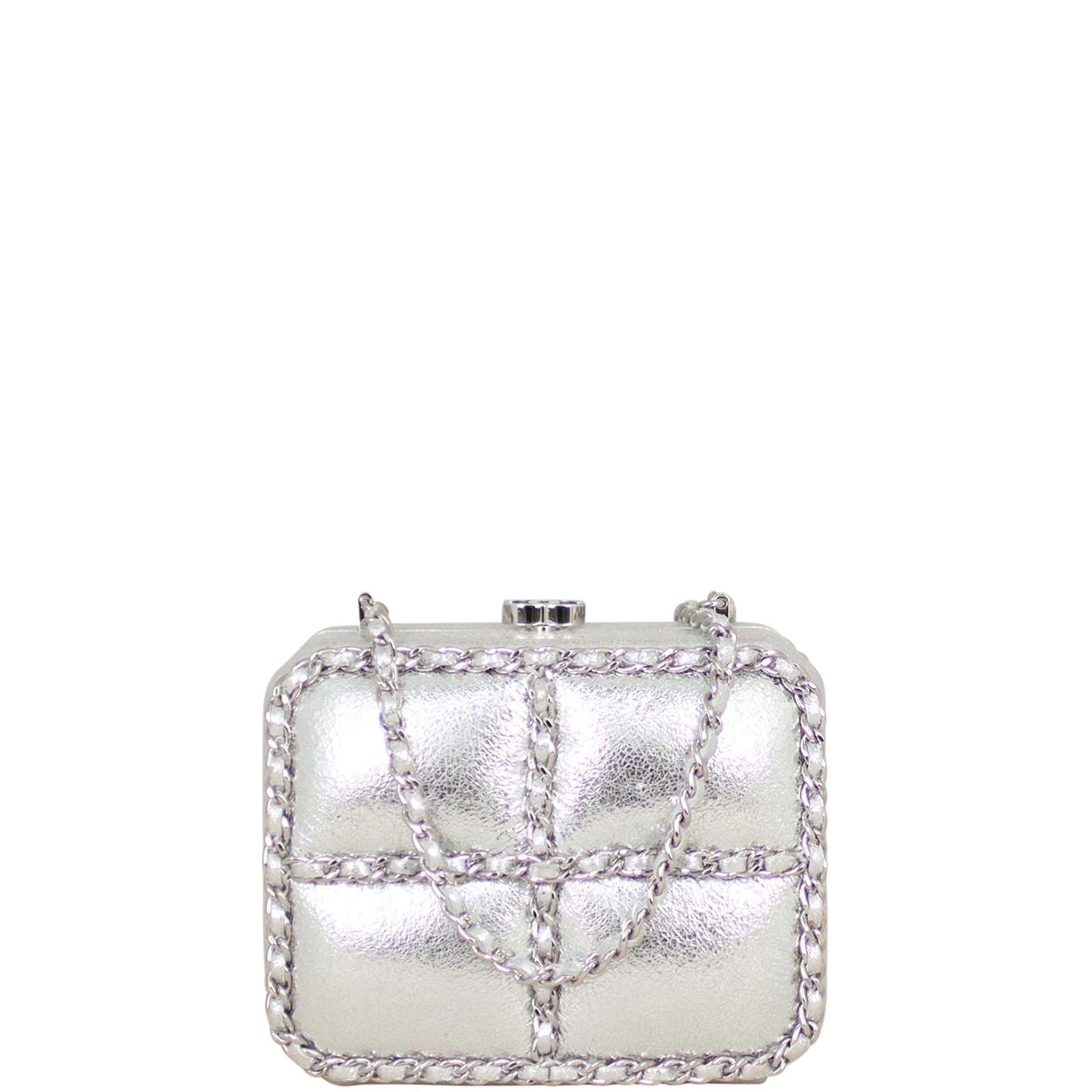 Chanel Box Minaudiere Chain Shoulder Bag
