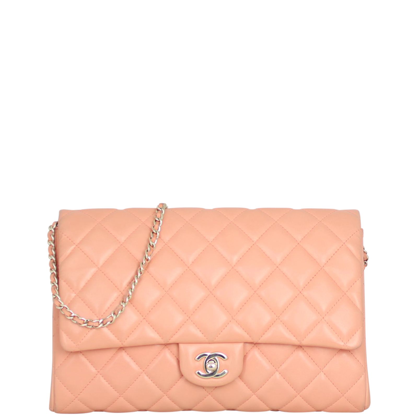 Chanel Single Flap Clutch with Chain