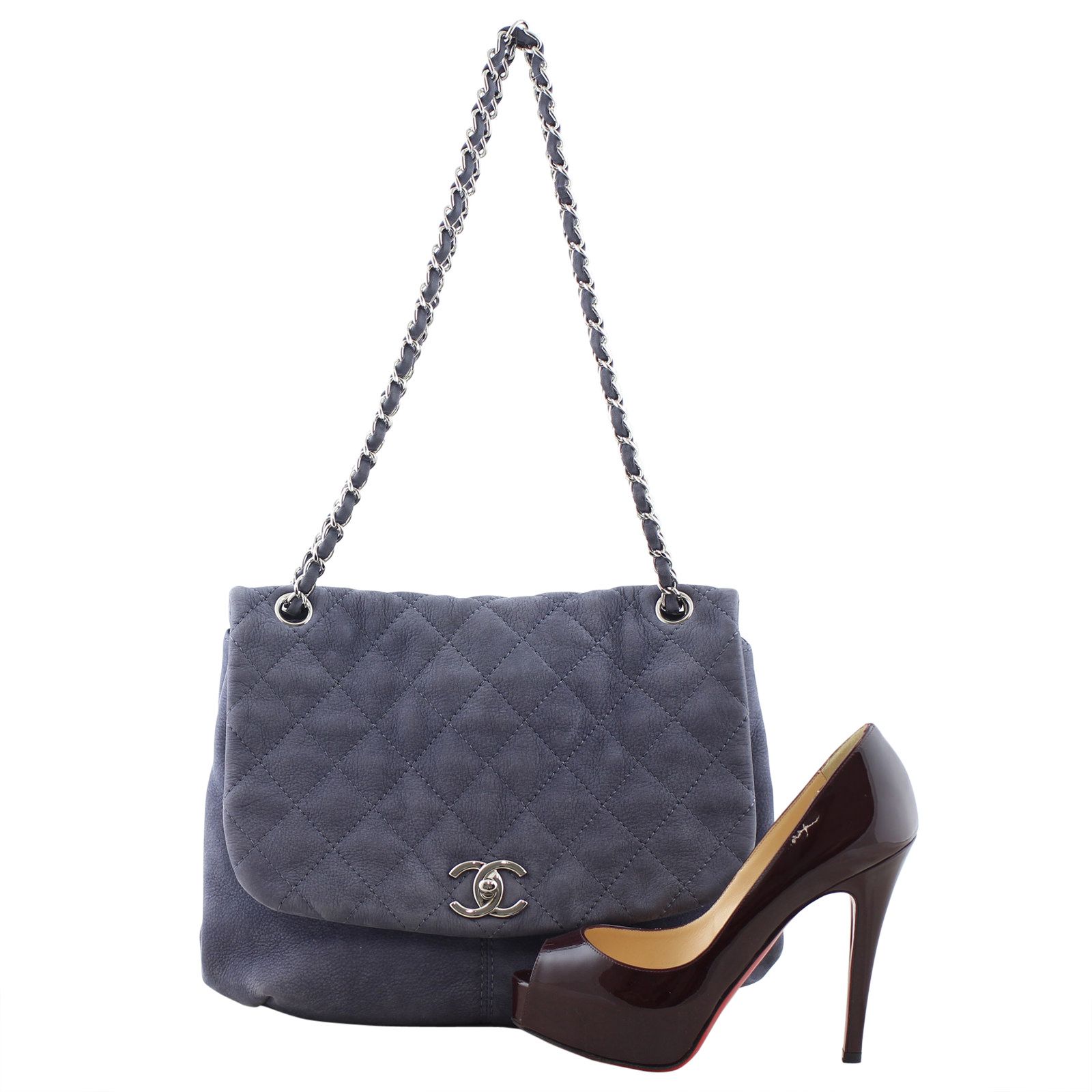 Chanel Suede Flap Bag