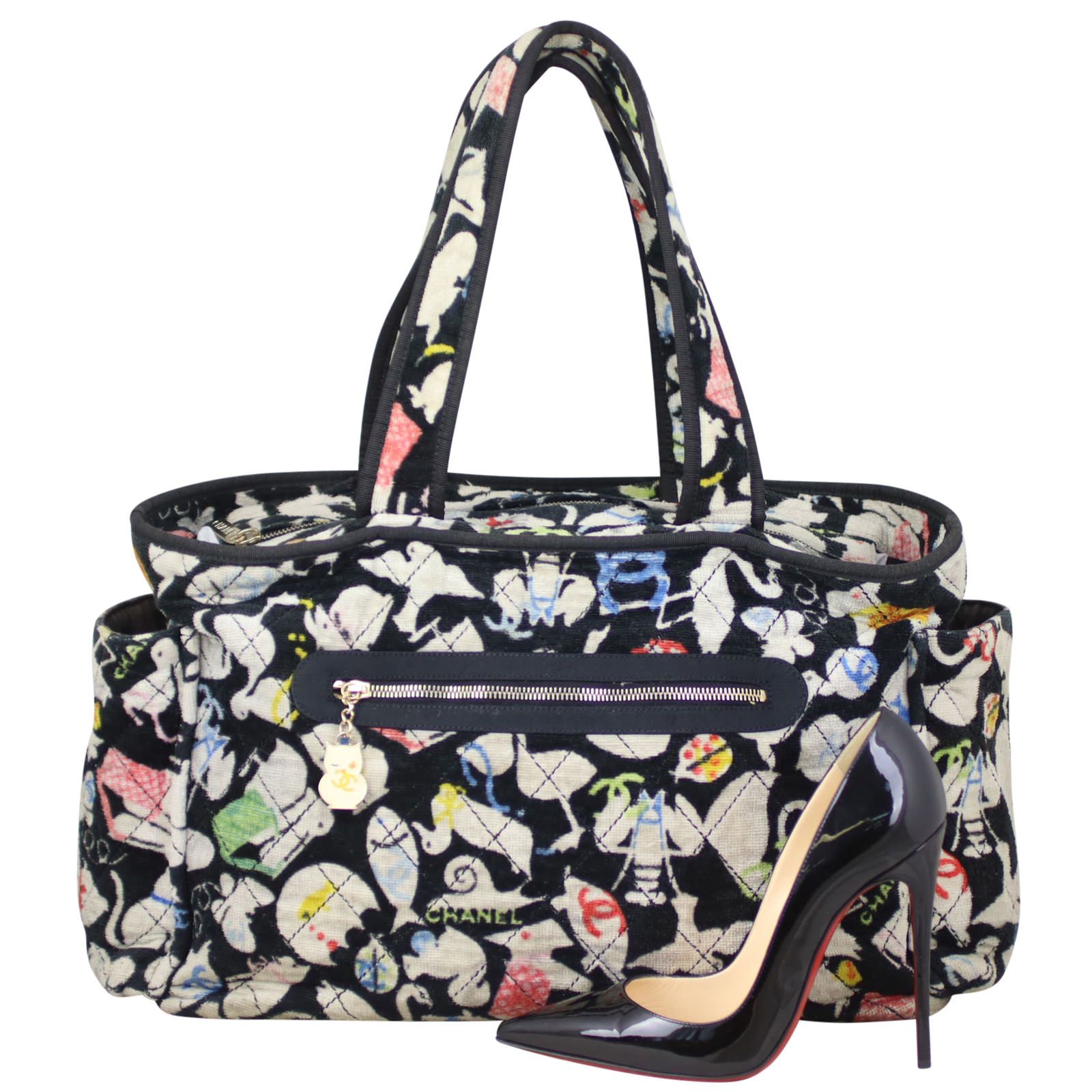 Chanel Terry Baby Animals Diaper Bag